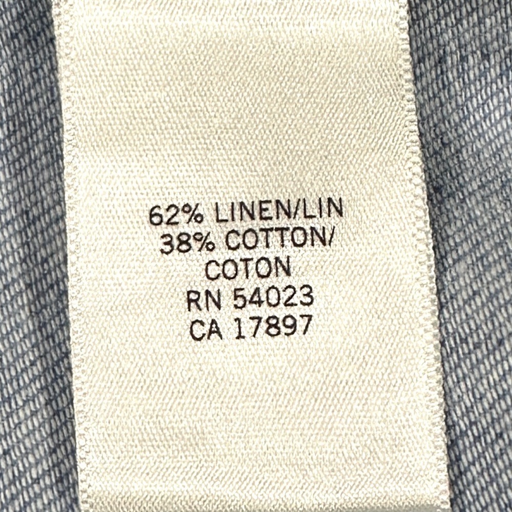 Banana Republic Martin Fit Light Blue Linen Blend Pant - Picture 7 of 8
